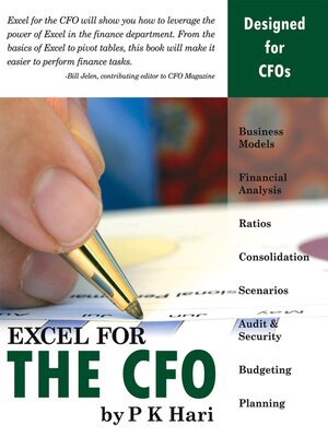 cover image of Excel for the CFO